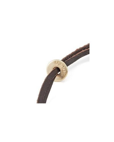 Pulsera de Cuero Golden IV con Estrella de Mar | Xauen Original